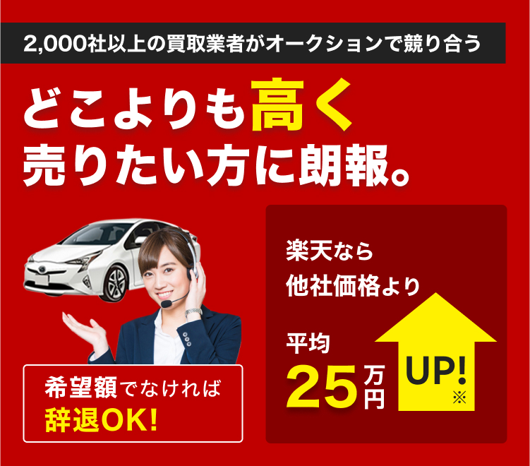 どこよりも高く売りたい方に朗報。