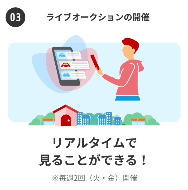 ライブオークションのイメージ